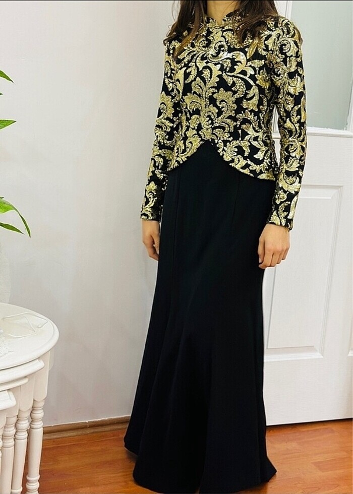 Tesettür Abiye elbise gece elbisesi - Görsel 3