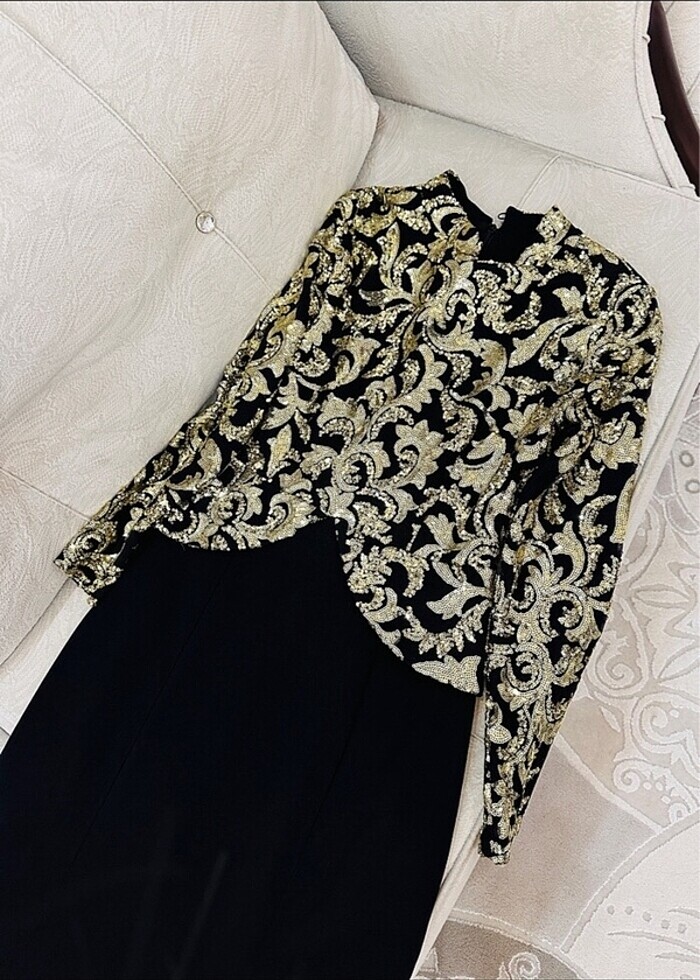 Tesettür Abiye elbise gece elbisesi - Görsel 4