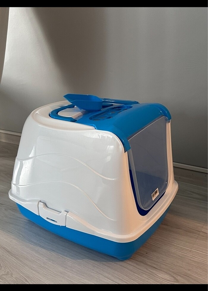 Küreği dahil Kapalı kedi tuvaleti - Görsel 2