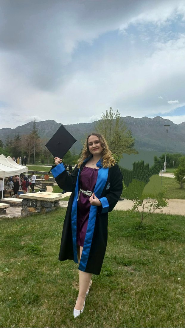 Mor Saten Mezuniyet Elbisesi - Görsel 2