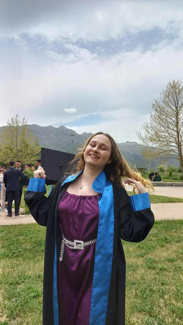 Mor Saten Mezuniyet Elbisesi - Görsel 4