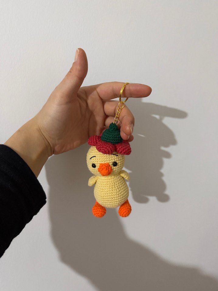 Amigurumi Ördek Anahtarlık - Görsel 3