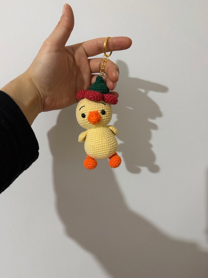 Amigurumi Ördek Anahtarlık - Görsel 4