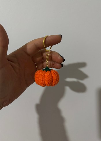 Amigurumi Balkabağı Anahtarlık - Görsel 2