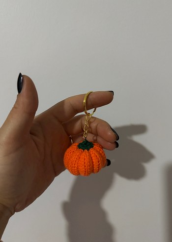 Amigurumi Balkabağı Anahtarlık - Görsel 3