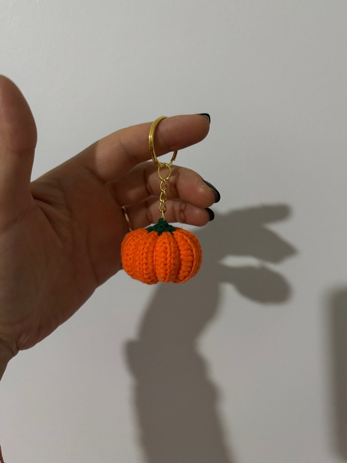 Amigurumi Balkabağı Anahtarlık - Görsel 2