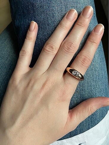 Çelik yüzük / rose gold