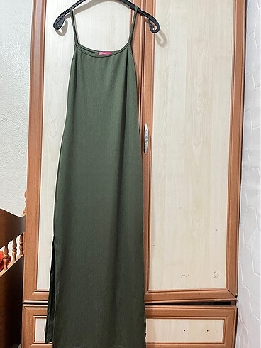 Diğer İp askılı yırtmaçlı elbise