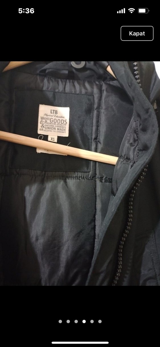 Siyah Kadın mont - Görsel 4