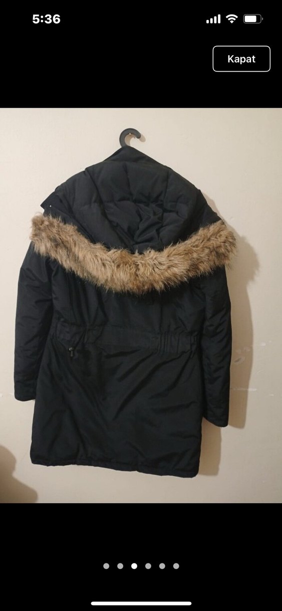 Siyah Kadın mont - Görsel 3