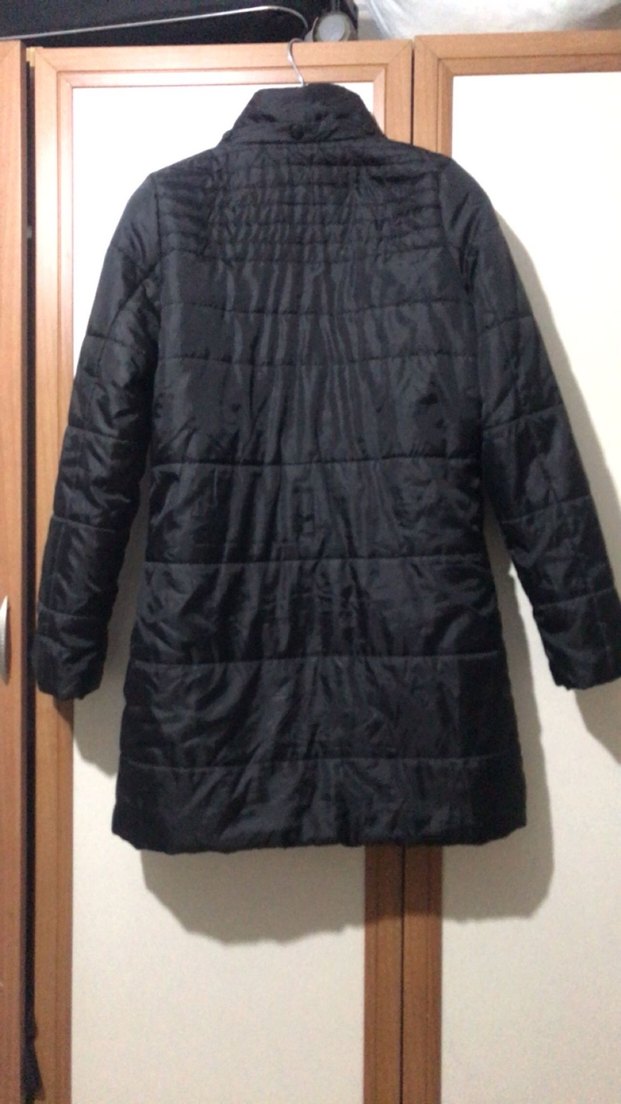 Siyah kadın şişme mont - Görsel 2