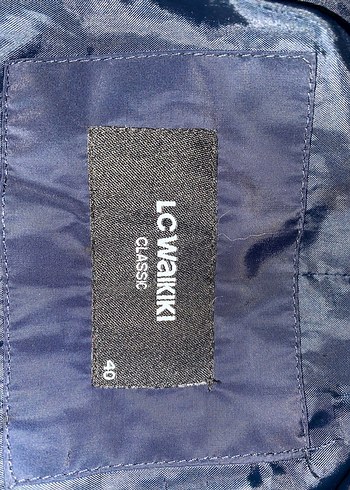 Kadın Lacivert Parlak Midi mont - Görsel 3