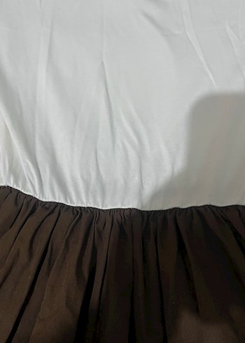 Uzun Kahverengi elbise - Görsel 2