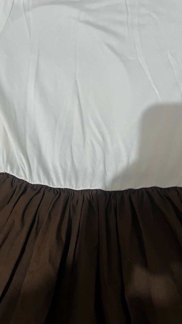 Uzun Kahverengi elbise - Görsel 2