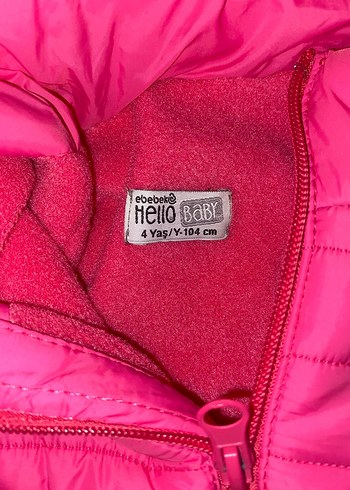 Kapüşonlu Kız Çocuk Pembe Mont - Görsel 3