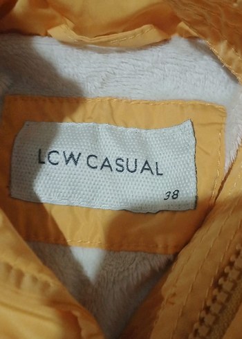 Düğmeli Sarı Kışlık Mont - Görsel 2