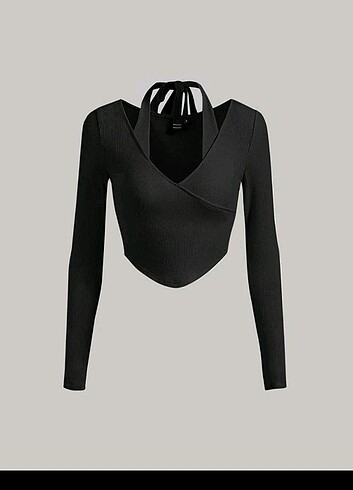 Shein siyah crop
