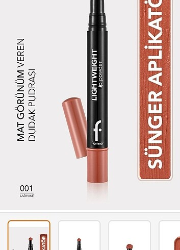  Beden kahverengi Renk Flormar lip powder