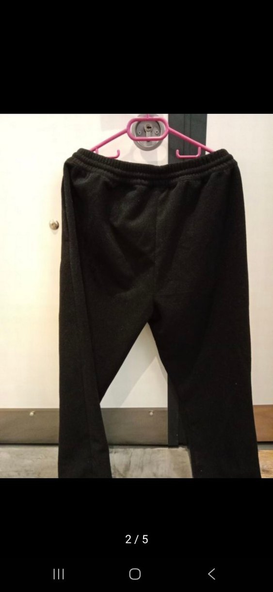 Siyah Rahat Kesim Eşofman - Görsel 2