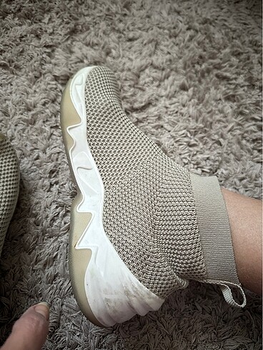 38 Beden Boğazlı triko sneaker spor ayakkabı