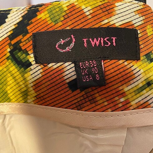 38 Beden çeşitli Renk Twist Tasarım Etek