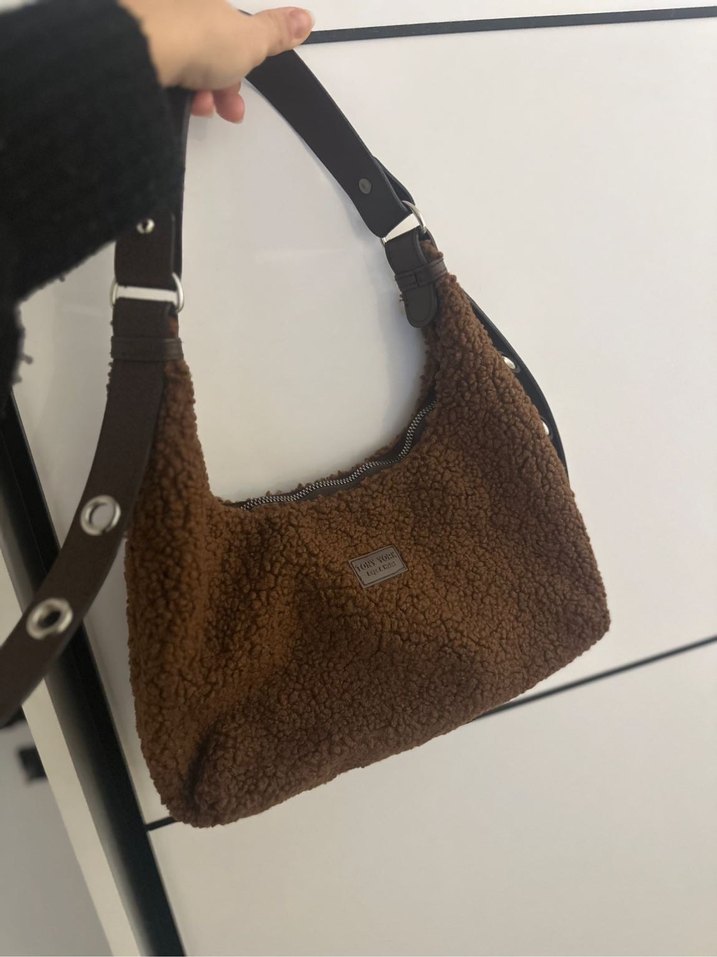 Kahverengi Kemerli Kadın Çanta - Görsel 3