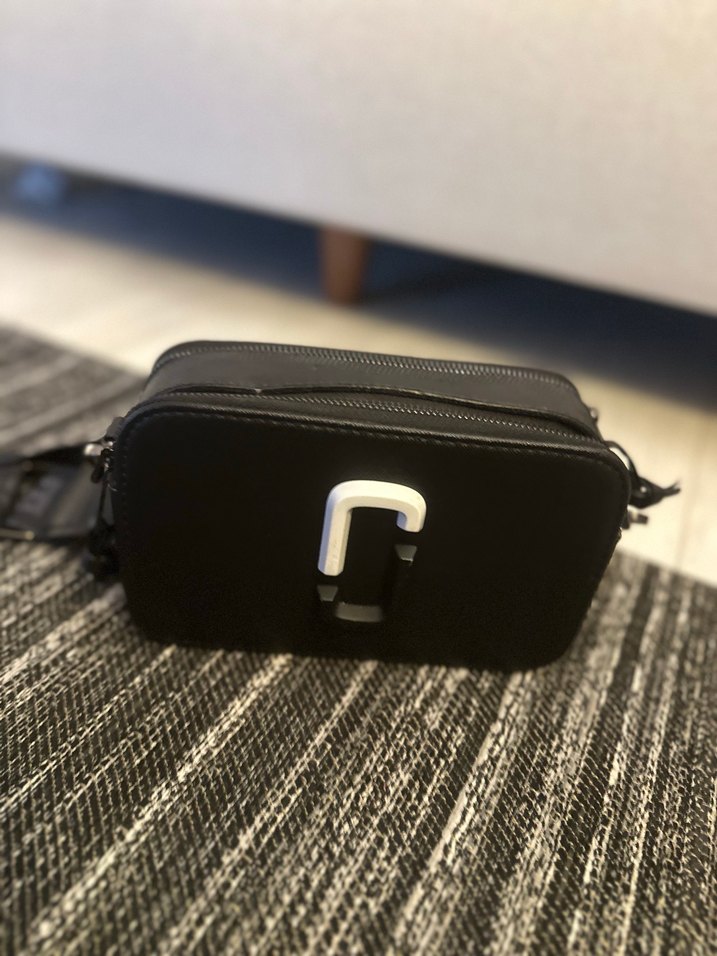 Siyah Deri Marc Jacobs Kadın Çapraz Çanta - Görsel 2