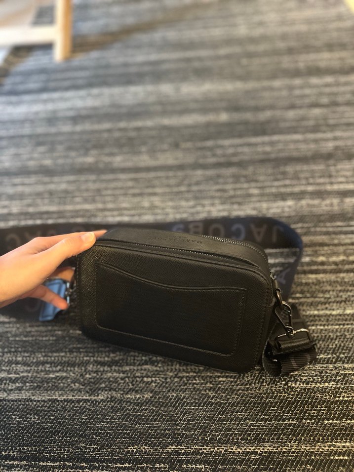 Siyah Deri Marc Jacobs Kadın Çapraz Çanta - Görsel 4