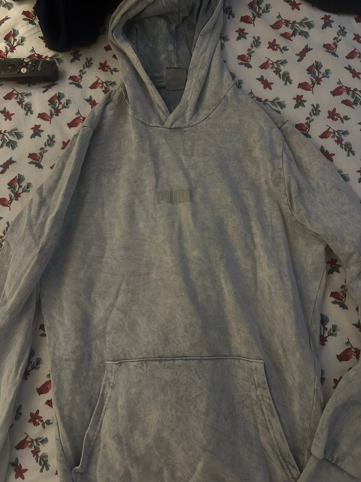 Gri Kapüşonlu Kadın Sweatshirt - Görsel 2