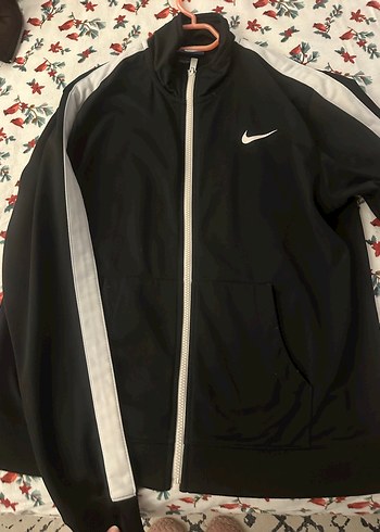 Siyah Nike Fermuarlı Uzun Kollu Ceket - Görsel 2