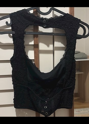 Dantel Detaylı Siyah Büstiyer - Görsel 2