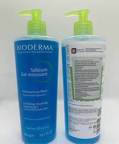 Bioderma yüz yıkama jeli