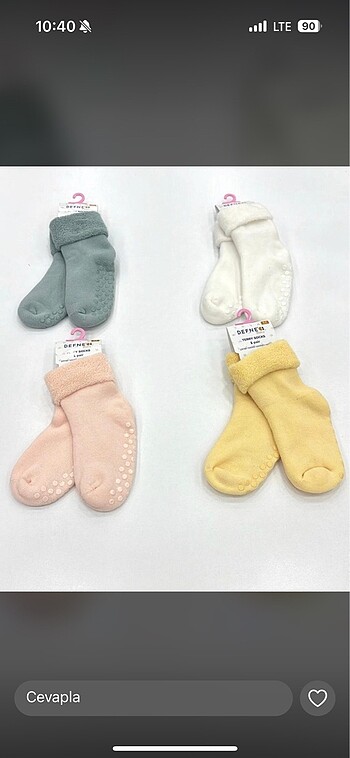 Havlu kaydırmaz çocuk çorap seti - Görsel 2