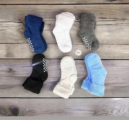 Havlu kaydırmaz çocuk çorap seti - Görsel 3