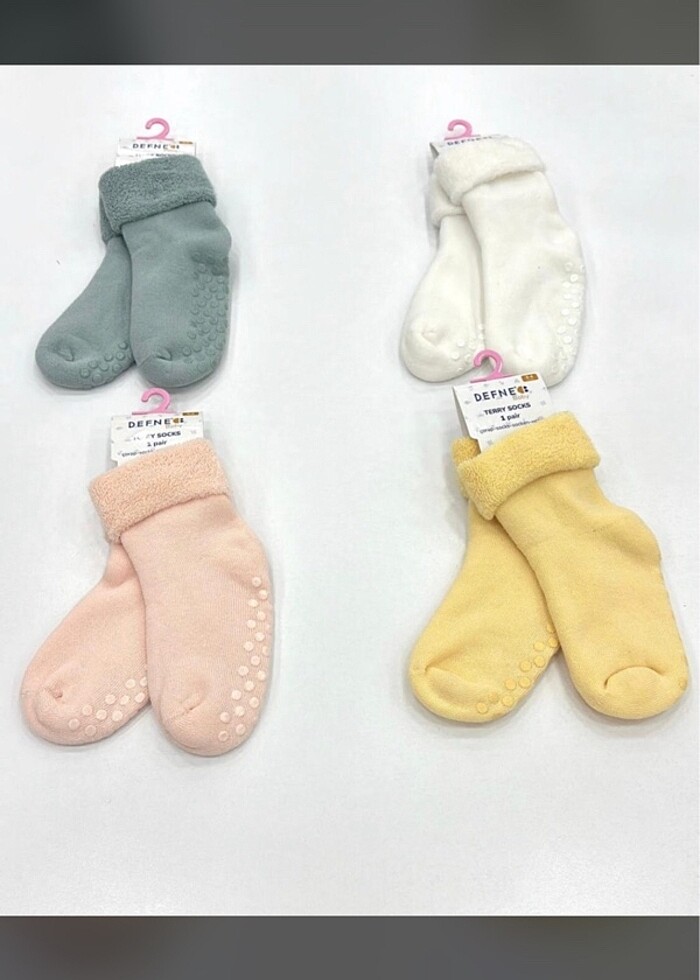 Havlu kaydırmaz çocuk çorap seti - Görsel 2