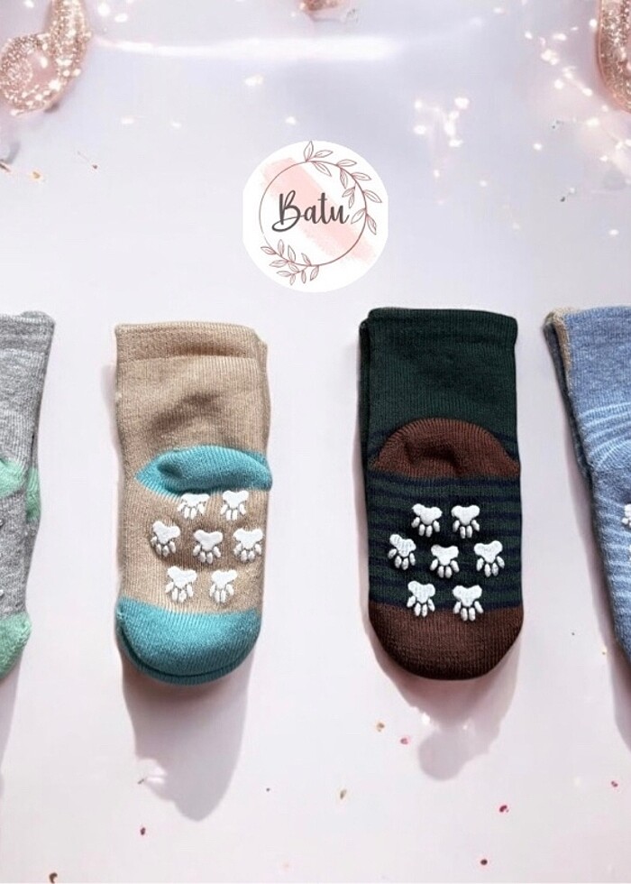 Kaydırmaz havlu çorap seti - Görsel 2
