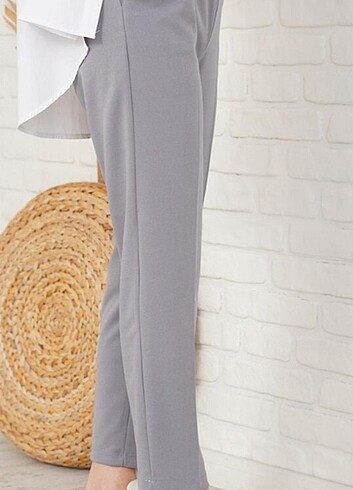 48 Beden Beli lastikli pantolon