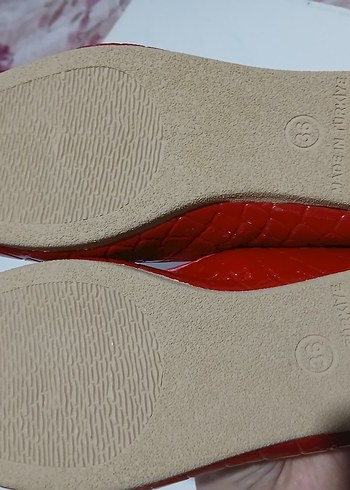 Kız Çocuk Klasik Kırmızı Babet Ayakkabı - Görsel 2