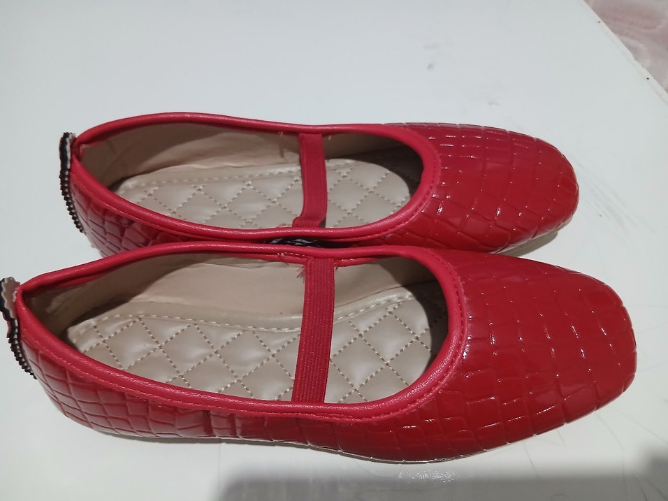 Kız Çocuk Klasik Kırmızı Babet Ayakkabı - Görsel 3