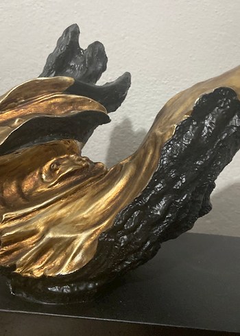 Koyu Altın Renkli Dekoratif Figürin - Görsel 2