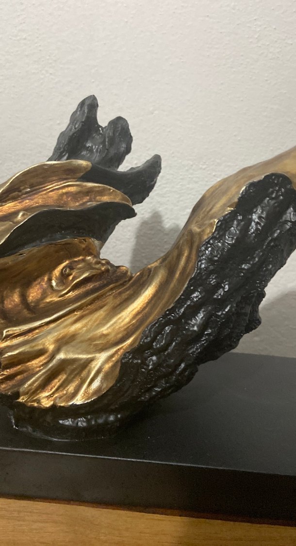 Koyu Altın Renkli Dekoratif Figürin - Görsel 2