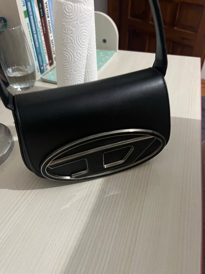 Tokalı Siyah Deri Kadın Çanta - Görsel 3