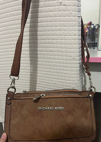 Michael Kors Kahverengi Deri Kadın El Çantası - Görsel 3