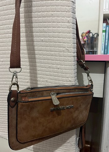 Michael Kors Kahverengi Deri Kadın El Çantası - Görsel 2