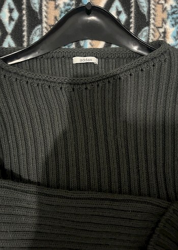 Gri Örgü Kadın Triko Kazak - Görsel 2