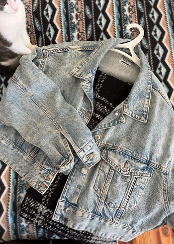 Düğmeli Kot Ceket - Görsel 3