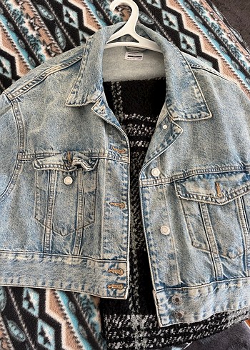 Düğmeli Kot Ceket - Görsel 2