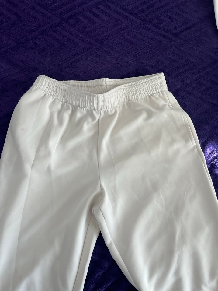 Beyaz Kadın Rahat esofman altı - Görsel 3