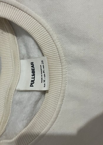 Krem rengi baskılı Sweat - Görsel 3