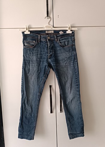 Mavi Kadın Denim Pantolon Buckle Detaylı